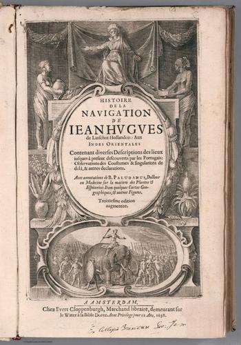 E99 - Title: Histoire de la navigation de Jean Hugues de Linschot Hollandois, aux Indes Orientales
