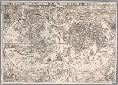 E99 - Orbis Terrarum Typus de Integro Multis in Locis Emendatus. Carte generale de tout l'Unevers.