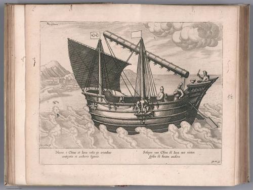 E99 - View: Navire de China & de Java.