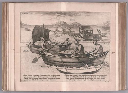 E99 - View: Almadies ou bateaux de Pescheurs de Goa & Cochin.