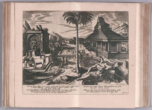 E99 - View: Pagode des Indiens, & Mosque de Mahometistes.