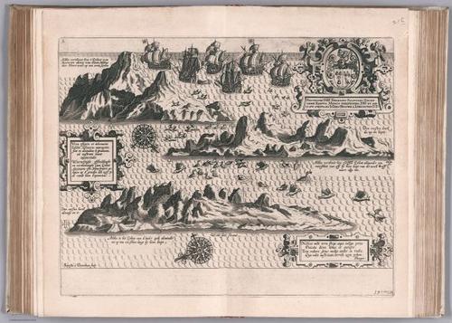E99 - View: L'Isle de l'Ascension representee en trois formes.