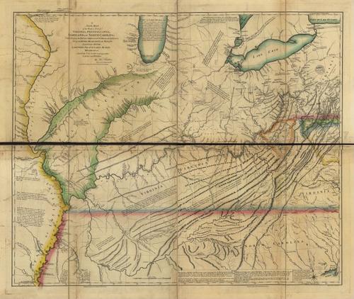 E109 - A new map of the western parts of Virginia, Pennsylvania ...