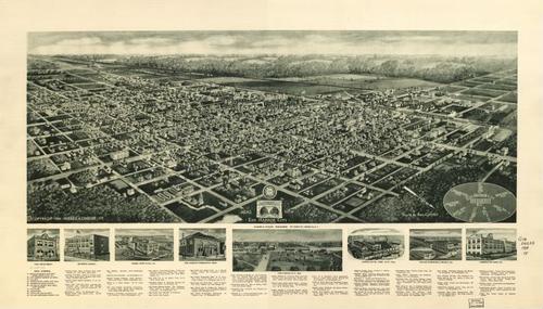 E106 - Aero view of Egg Harbor City New Jersey