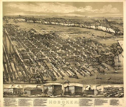 E106 - The city of Hoboken New Jersey - 1881