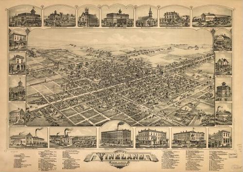 E106 - The city of Vineland New Jersey - 1885