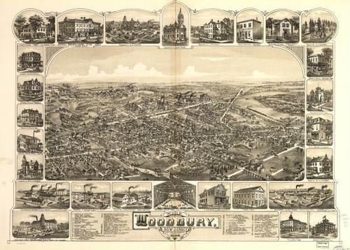 E106 - The city of Woodbury New Jersey - 1886