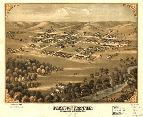 E107 - Pacific formerly Franklin Franklin Co Missouri - 1869