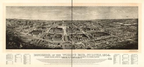 E107 - Panoramic view of the wholesale and office district of St Louis