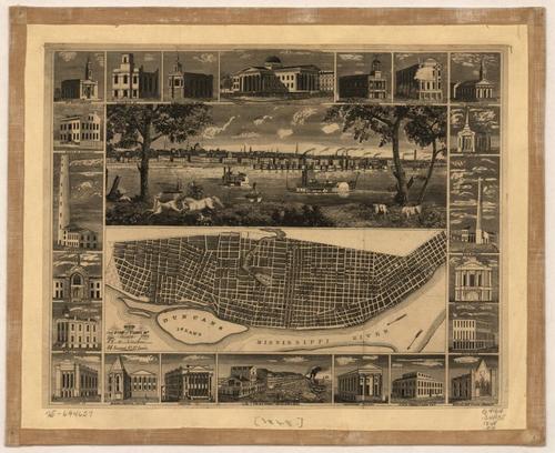 E107 - Map and view of St Louis Mo