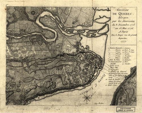 E109 - Environs de Quebec: Bloque par les Americains du 8. decembre 1775 au 13. mai 1776.
