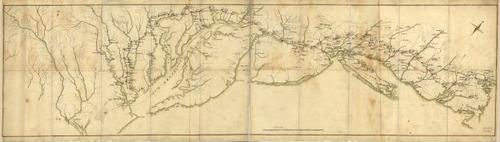 E109 - [Côte de York-town à Boston: Marches de l'armée.