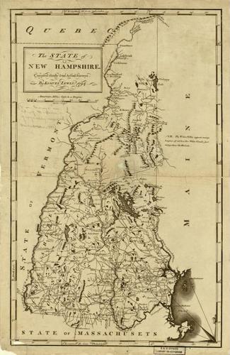 E109 - The State of New Hampshire. Compiled chiefly from actual surveys.