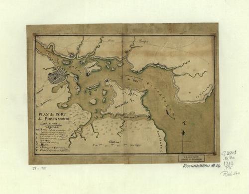 E109 - Plan du port de Portsmouth levé à vue.