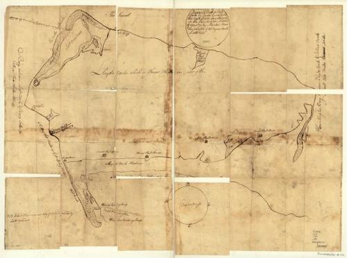 E109 - Map of Queens Village or Lloyd Neck in Queens County on the north side of Long Island in the Province (now State) of New York. Situated near the parallel of 41 degrees north lattitude.