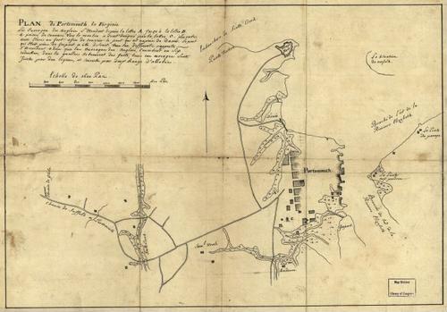 E109 - Plan de Portsmouth en Virginie.