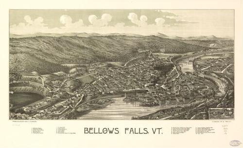 E111 - Bellows Falls Vermont - 1886