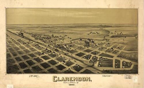 E113 - Clarendon Texas Donley Co - 1890