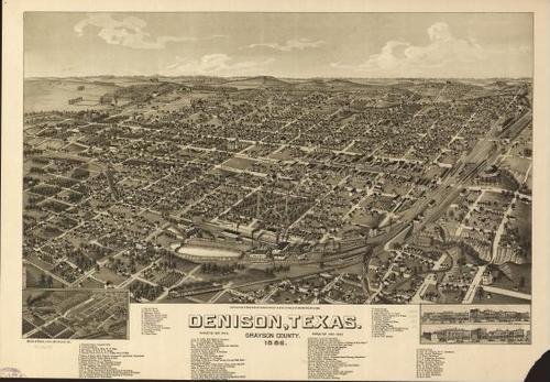 E113 - Denison Texas Grayson County - 1886