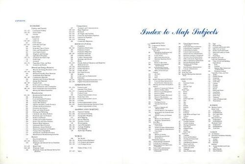E114 - Contents (continued), Index to Map Subjects