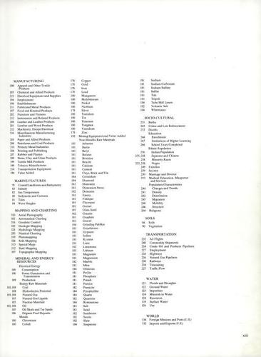 E114 - Index to Map Subjects (continued)