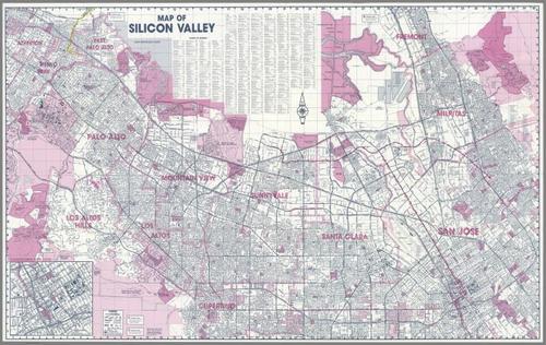 E115 - Silicon Valley -Santa Clara -Sunnyvale -Downtown San Jose. 1993