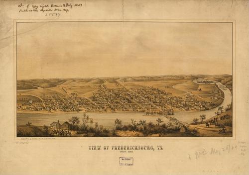 E118 - View of Fredericksburg Virginia - Nov 1862