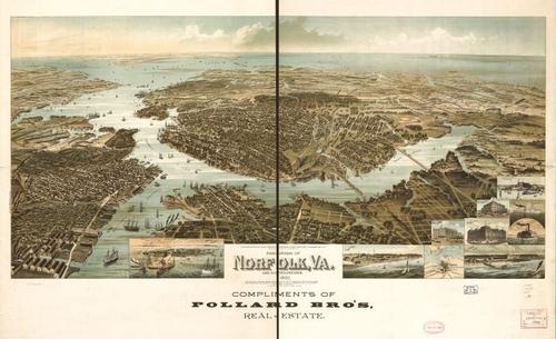 E118 - Panorama of Norfolk and surroundings - 1892