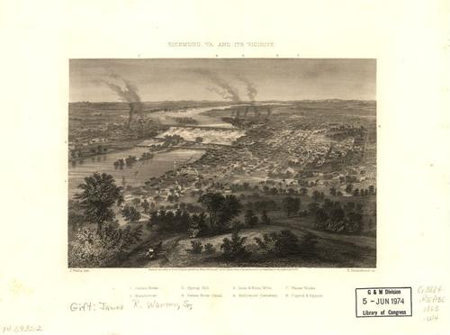 E118 - Richmond Virginia and its vicinity - 1863