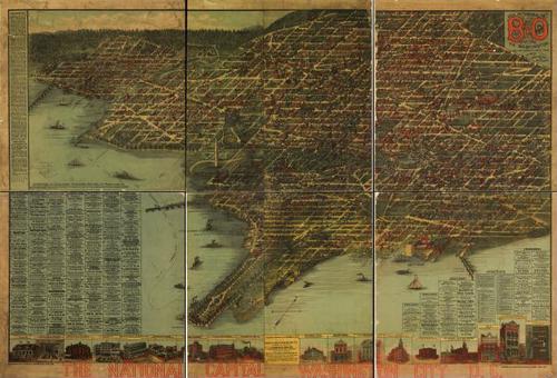 E121 - The national capital Washington District of Columbia - 1884