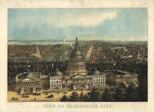 E121 - View of Washington City - 1871