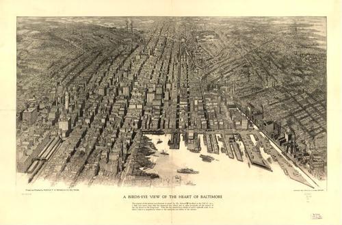 E122 - A birds-eye view of the heart of Baltimore - 1912