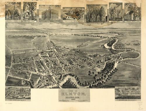 E122 - View of Elkton Maryland - 1907