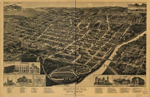 E123 - Macon Georgia county seat of Bibb County - 1887