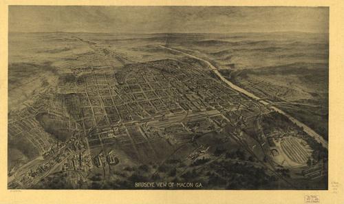 E123 - Birds eye view of Macon Georgia - 1912