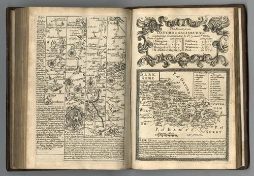 E127.116 - Road from Oxford to Coventry. (continued.) Roads from Oxford to Salisbury. Berkshire.