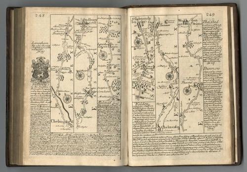 E127.130 - Roads from Chelmsford to Bury St. Edmunds. (continued.)