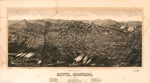 E129 - Panoramic view of Butte Montana - 1904
