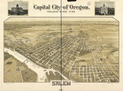 E134 - Capital city of Oregon Salem - 1905