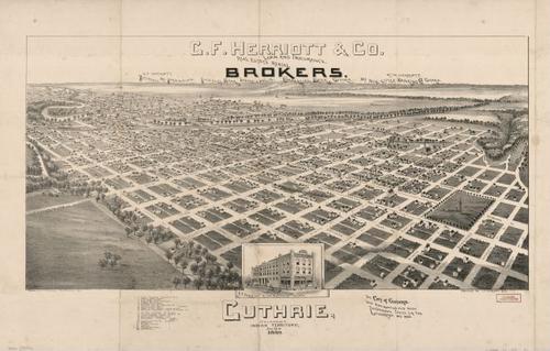 E136 - Guthrie Oklahoma Indian Territory - January 22nd 1890