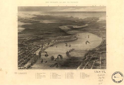 E142 - New Orleans Louisiana and its vicinity - 1863