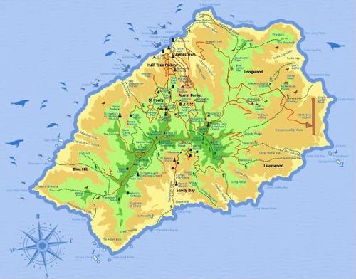 E153 - St. Helena, Official Map, 2017