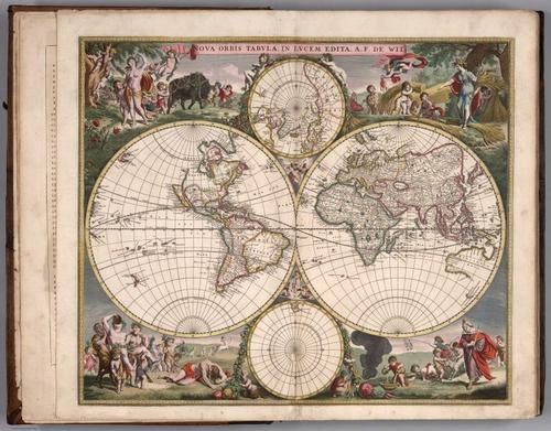 E155.004 - Nova Orbis Tabula, in Lucem Edita, A.F. de Wit.