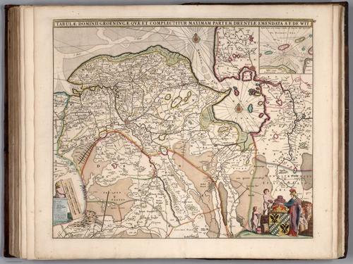 E155.089 - Tabulae Dominii Groeningae Quae et Complectitur Maximam Partem Drentiae Emendata.