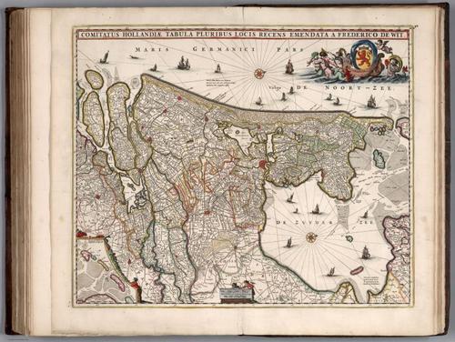 E155.094 - Comitatus Hollandiae Tabula Pluribus Locis Recens Emendata.