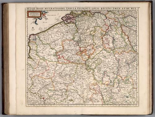 E155.096 - Belgii Regii Accuratissima Tabula Pluribus Locis Recens Emen.