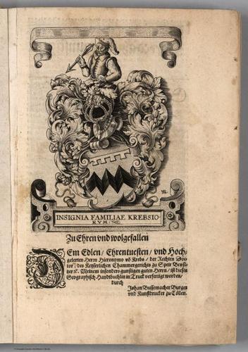 E156.003 - View: Insignia Familiae Krebsio RVM.