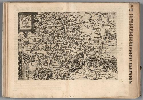 E156.048 - 20. Misniae et Lusatiae tabula Descripta.