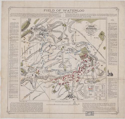 E158 - Edward Cotton. Field of Waterloo Towards Sunset on June 1815, 1854