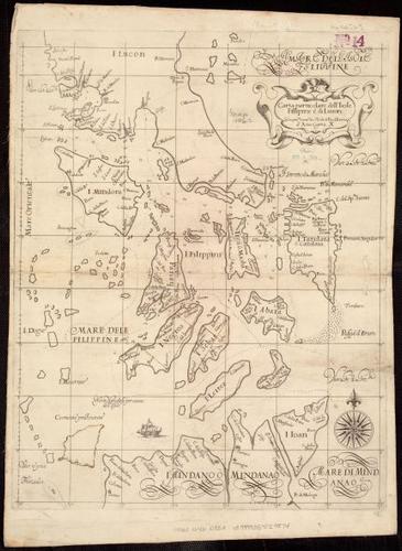 E167 - Carta particolare dell'Isole Fillipine è di Luzon : la longitune. cominca. de l'Isola di Pico d'Asores : d'Asia carta X 1646